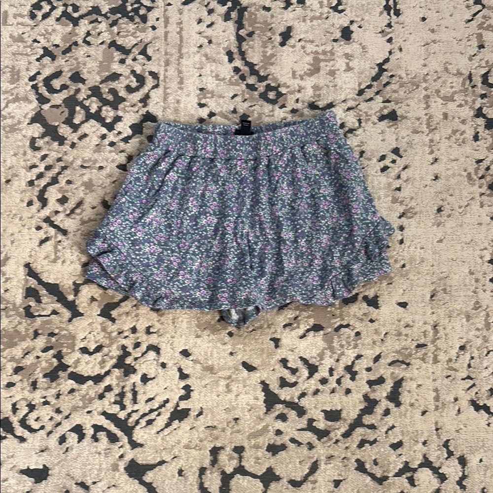 Floral Gray girls shorts